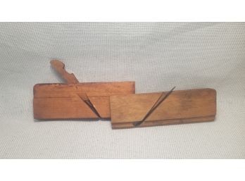 Set Of 2 Woodworking Flute Hand Planes