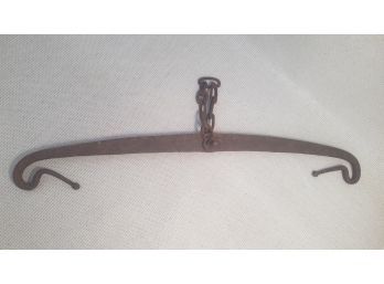 Hand Forged Fireplace Crane Pot Hanger