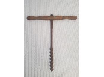 Antique Wood Boring Auger