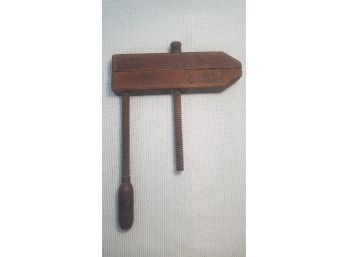 Antique Wood Block Clamp