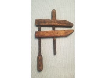 Antique Wood Block Clamp