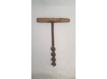 Antique Wood Boring Auger