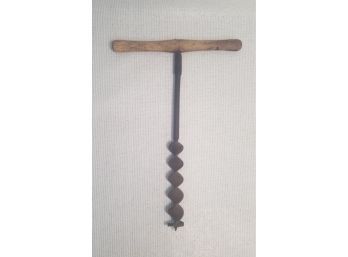 Antique Wood Boring Auger