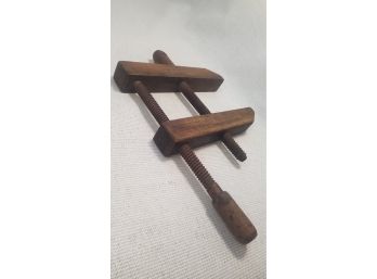 Antique Block Wood Clamp