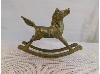 Brass Rocking Horse