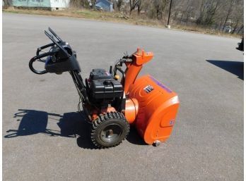 Husqvarna 10530SBE Snow Blower Electric Start Testing And Runs Good