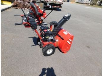 Troy-Bilt Storm 2620 Snow Blower 208CC Electric Start 26' Clearing Width Testing And Runs Good