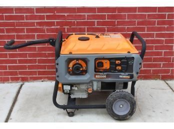 Generac RS5500 Generator Starts On First Pull 5500 Whole House Generator Slightly Dented, Has No Issues