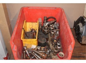 Box Full Of Collets And Drill Bits