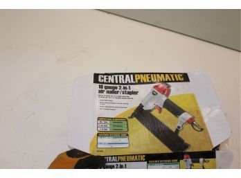 Central Pneumatic 18 Gauge 2-In-1 Air Nailer/ Stapler New In Box