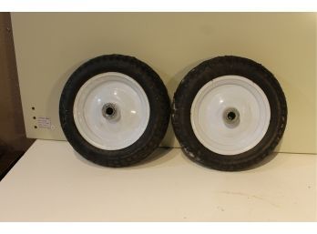 Run-flat Flat-free Wagon, Cart,  Or Wheel Barrow Wheels 4.00-8 1' Axle