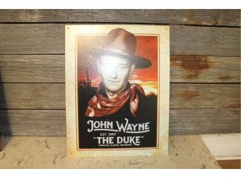 John Wayne Tin Sign