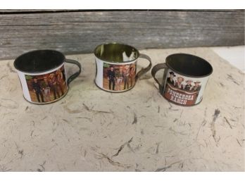 3 Ponderosa Tin Cups