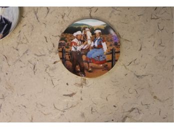 Roy Rogers Dale Evans & Trigger Commemorative Plate