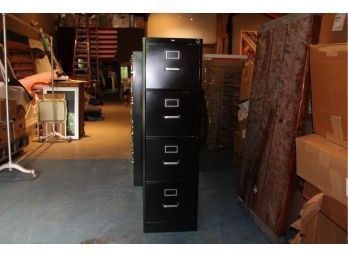 4 Drawer Metal File Cabinet By HON 52' X 14.75' X 26' Everything Works As It Should  No Lock