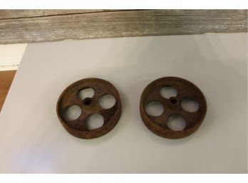 Antique Cast Iron Wheels 7'