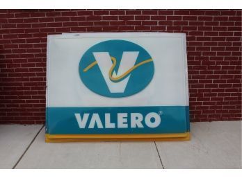 Acrylic VALERO Sign 72' X 55' No Cracks Gas Oil Petroleum BIG See Photos