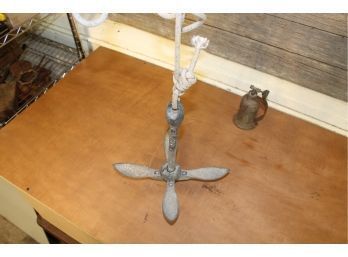 Folding Anchor And Antique Copper Torch