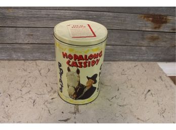 Hopalong Cassidy Potato Chip Can Tin