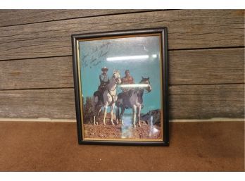 Autographed Picture Of The Lone Ranger And Tonto