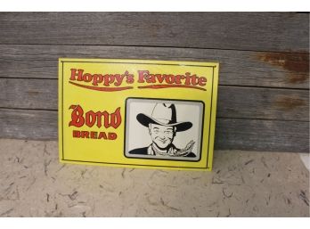 Hopalong Cassidy Tin Sign