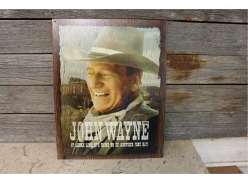 John Wayne Tin Sign