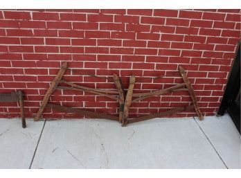 Pair Of Turnbuckle Buck Saws