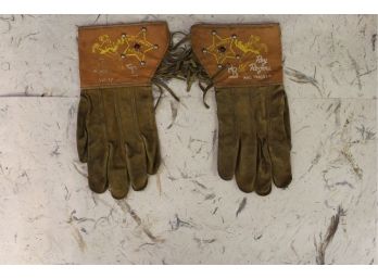 Roy Rogers Riding Show Gloves Leather