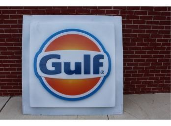 Acrylic Gulf Sign 56' X 56' New Never Installed Gas Oil Petroleum BIG See Photos