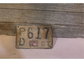 1956 Connecticut License Plate