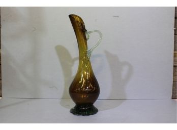 Art Glass Ewer 18' Tall