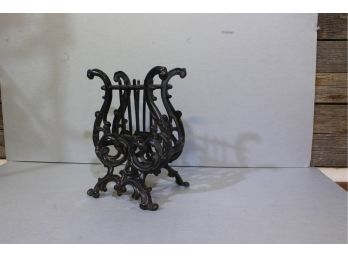 Cast Iron Magazine Rack 12' Tall 8' Wide And 7' Deep