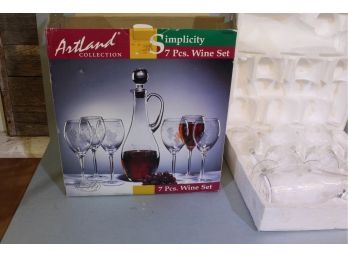 Artland 7 Piece Wine Set 6 Glasses And Carafe With Stopper