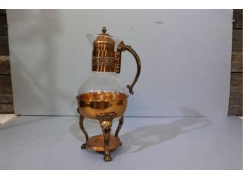 Antique Copper Carafe 13' Tall 6' Wide