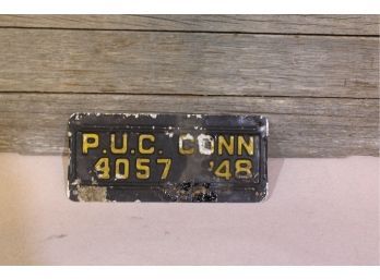 1948 Connecticut License Plate