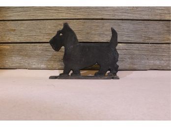 Cast Iron Scottie Dog Boot Scraper 9' X 7'