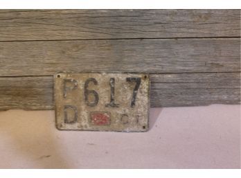 1956 Connecticut License Plate