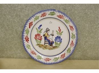 Quimper Plate 10 3/8'