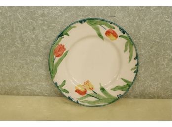 4 Matching 7 7/8' Plates Franciscan Ware Tulip Pattern  No Chips, No Cracks, No Stains, No Blemishes