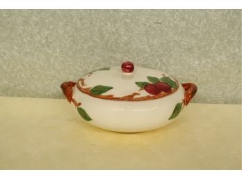 Early Edition Soup Tureen 9 1/2' Wide 4 1/2' Tall Franciscan Ware Apple Pattern  No Chips, No Cracks