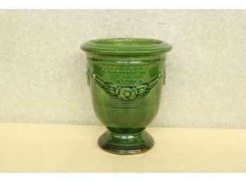 La Madeleine Anduze French Pottery  Planter 7 1/2' Wide 9' Tall. Each Piece Is Individually Handcrafted.