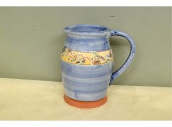 T. Comme Terre French Pottery  Pitcher 5' Wide X 7 1/2' Tall. Each Piece Is Individually Handcrafted.