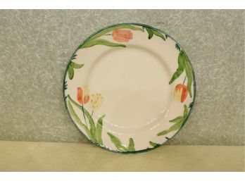 6 Matching 10 5/8' Plates Franciscan Ware Tulip Pattern  No Chips, No Cracks, No Stains, No Blemishes