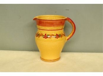 Terre E Provence French Pottery Pitcher 5 1/2' Wide X 8' Tall. Each Piece Is Individually Handcrafted.