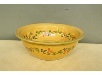 Terre E Provence French Pottery Bowl 12' Wide X 4 3/8' Tall. Each Piece Is Individually Handcrafted.