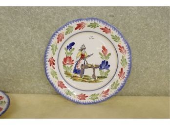 Quimper Plate 10 3/8'