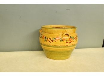 Terre E Provence French Pottery Flower Pot 10' Opening 9' Tall. Each Piece Is Individually Handcrafted.