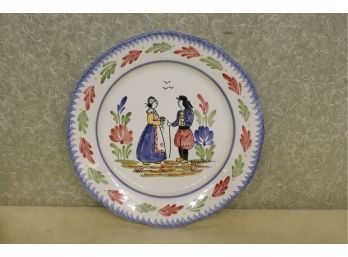 Quimper Plate 10 3/8'