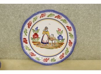 Quimper Plate 10 3/8'