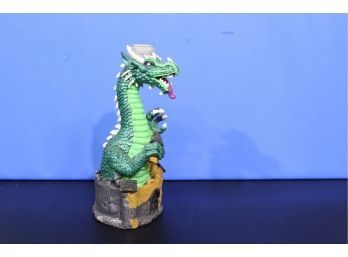 Ceramic Dragon Candle Holder  See Pictures For Condition